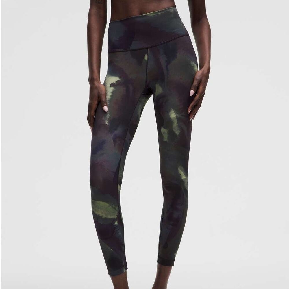 Lululemon Wunder Train High-Rise Tight 25" Ink Islands Burnside Multi Size 4 NWT